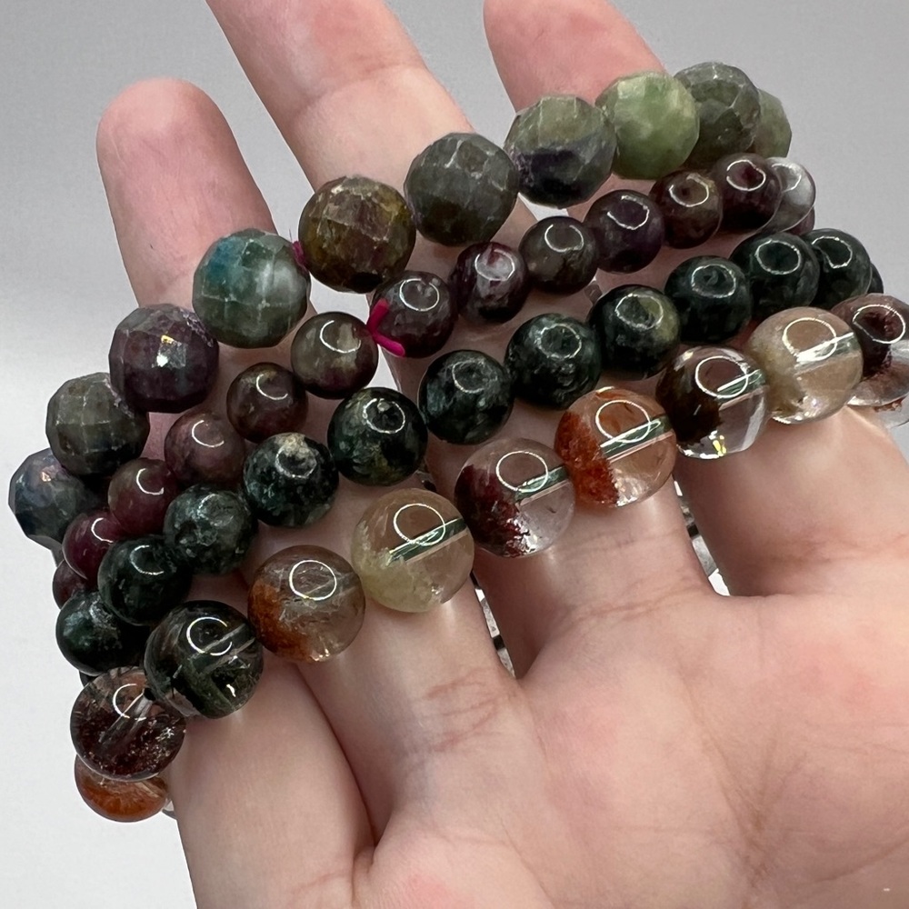 NWOT Moody Multicolor Crystal Bracelets Set of Four